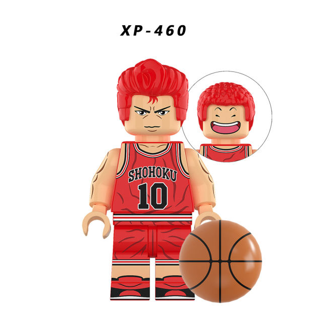 KT1060 SLAM DUNK Minifigs Building Blocks Hanamichi Sakuragi Akagi Takenori Akagi Takenori Bricks Models Toys Gifts For Children