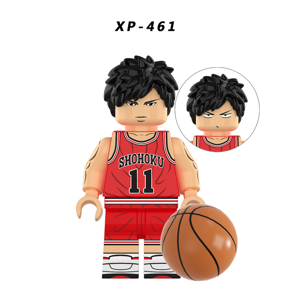 KT1060 SLAM DUNK Minifigs Building Blocks Hanamichi Sakuragi Akagi Takenori Akagi Takenori Bricks Models Toys Gifts For Children