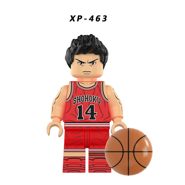 KT1060 SLAM DUNK Minifigs Building Blocks Hanamichi Sakuragi Akagi Takenori Akagi Takenori Bricks Models Toys Gifts For Children