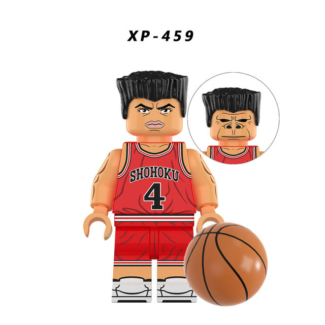 KT1060 SLAM DUNK Minifigs Building Blocks Hanamichi Sakuragi Akagi Takenori Akagi Takenori Bricks Models Toys Gifts For Children