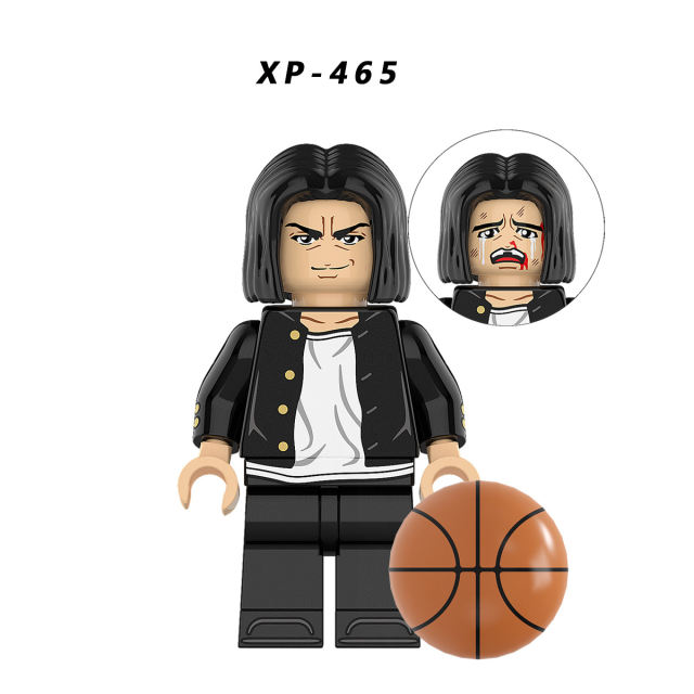 KT1060 SLAM DUNK Minifigs Building Blocks Hanamichi Sakuragi Akagi Takenori Akagi Takenori Bricks Models Toys Gifts For Children