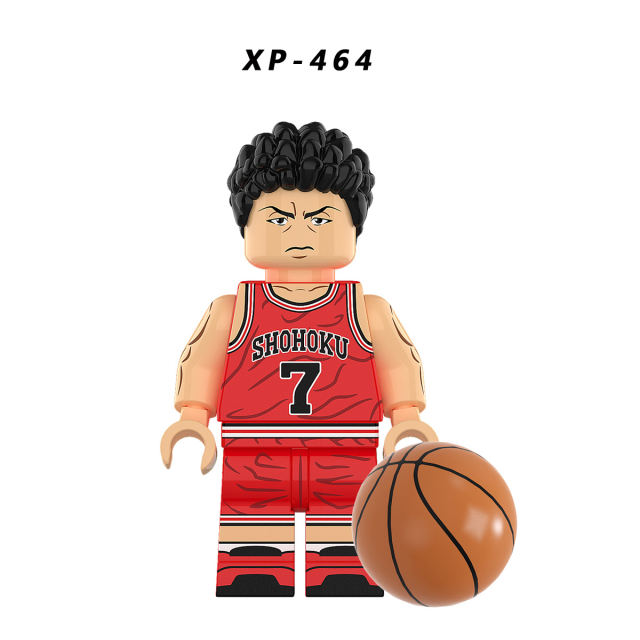 KT1060 SLAM DUNK Minifigs Building Blocks Hanamichi Sakuragi Akagi Takenori Akagi Takenori Bricks Models Toys Gifts For Children