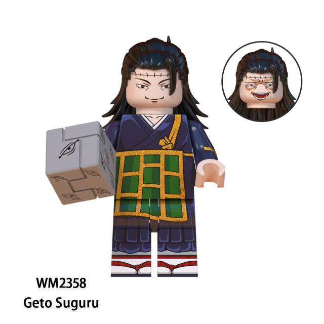 WM6139 Jujutsu Kaisen Minifigures Building Blocks Gojo Satoru Rogo Fushiguro Megumi Comic Figures Bricks Model Toy Gift for Kids