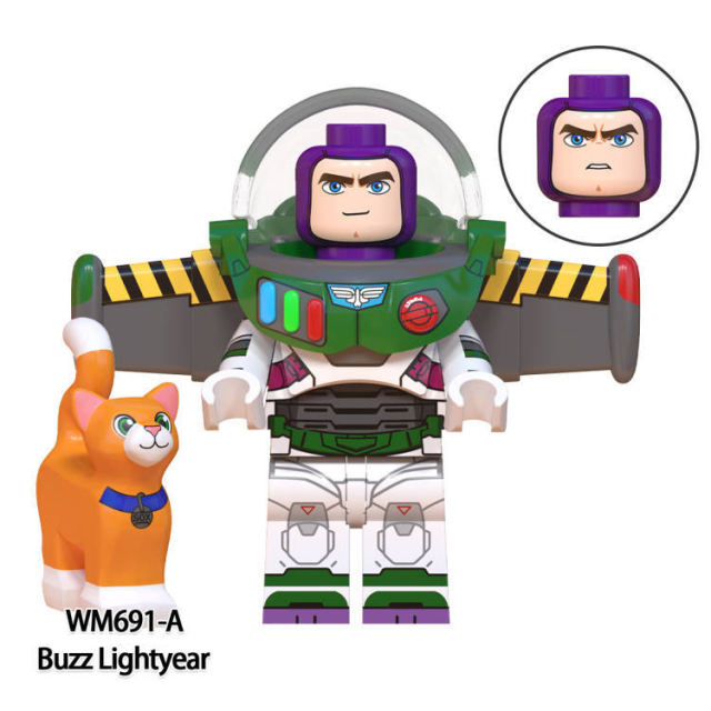 WM691-A Toy Story Minifigs Building Blocks Buzz Lightyear Woody Jessie Action Figures Models Educational Toys Gifts For Children