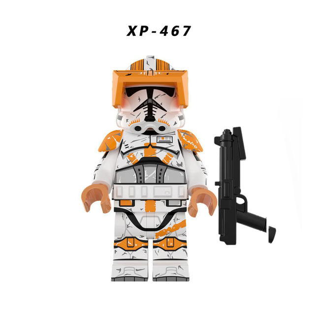 XP467 XP468 Star Wars Series Minifigs Building Blocks Airborne Troops Commander Action Figures Models Educational Toys Gifts For Children