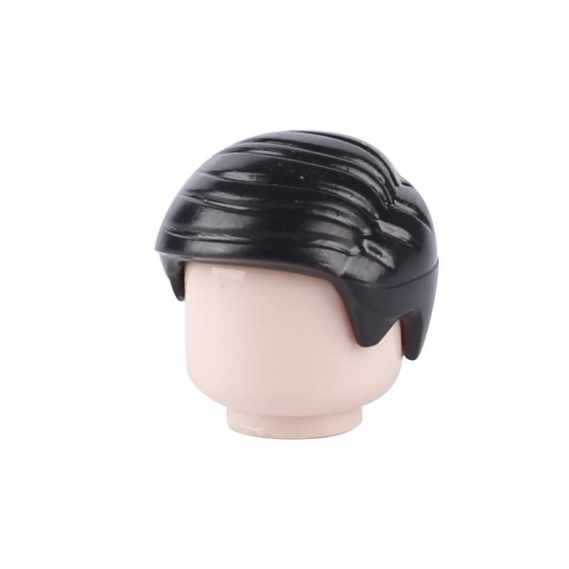 MOC City Minifigures Hairstyle Building Blocks Military Soldiers Accessories Helmets Headwear Caps Heads Hair DIY Toys Gifts Kids