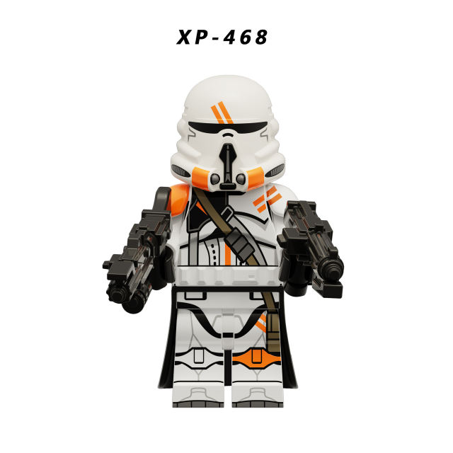 XP467 XP468 Star Wars Series Minifigs Building Blocks Airborne Troops Commander Action Figures Models Educational Toys Gifts For Children