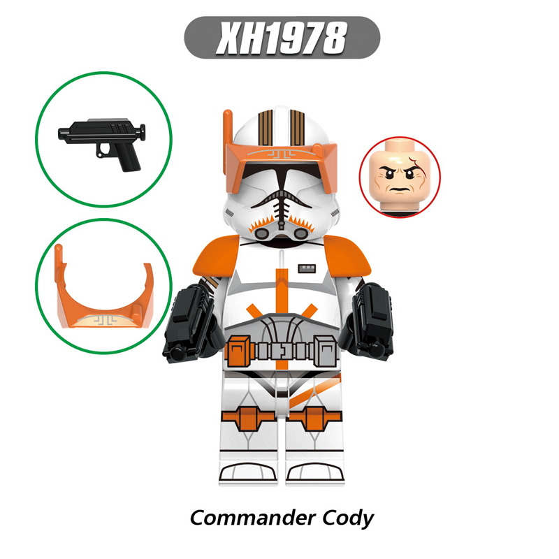 X0345 Star Wars Series Minifigs Building Blocks Doom ARC Anaxes Clone Trooper Commander Figure Models Toys Gifts For Children