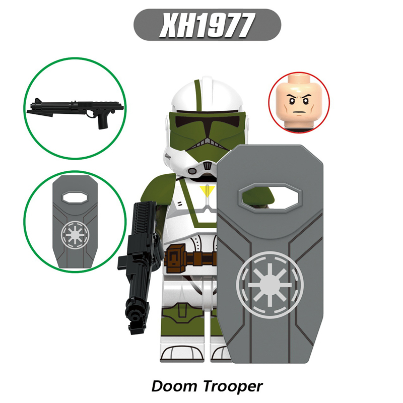 X0345 Star Wars Series Minifigs Building Blocks Doom ARC Anaxes Clone Trooper Commander Figure Models Toys Gifts For Children