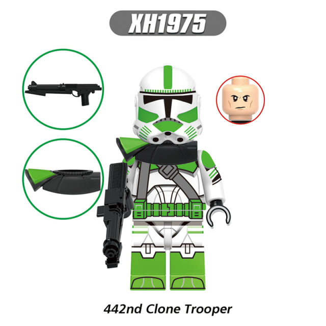 X0345 Star Wars Series Minifigs Building Blocks Doom ARC Anaxes Clone Trooper Commander Figure Models Toys Gifts For Children
