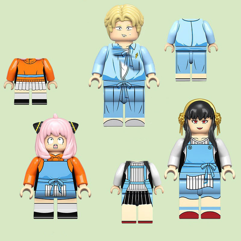 TZ005 SPY×FAMILY Comics Minifigs Building Blocks Animation Figures