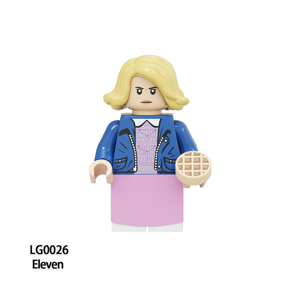 LG1004 Stranger Things Series Minifigures Building Blocks Demogorgon Dustin Cartoon Figures Models DIY Toys Gifts For Children