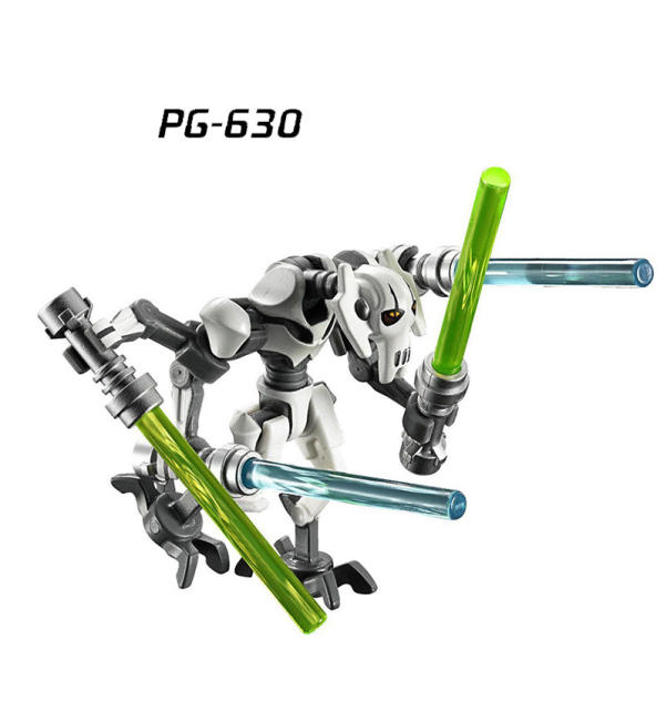 PG630 PG631 Star Wars Series Minifigures Building Blocks General Grievous The Clone Movie Figure Bricks Model Toys Gift Children