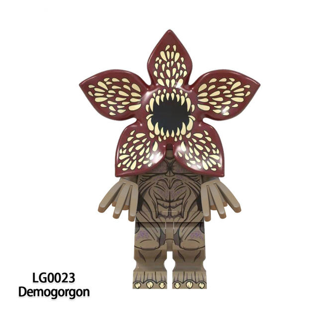 LG1004 Stranger Things Series Minifigures Building Blocks Demogorgon Dustin Cartoon Figures Models DIY Toys Gifts For Children