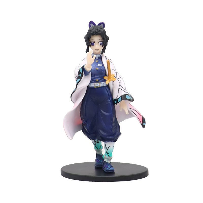 Demon Slayer Animation Action Figures Kamado Tanjirou Nezuko Kochou Shinobu Uzui Tengen Collection Models Toys Gift For Children