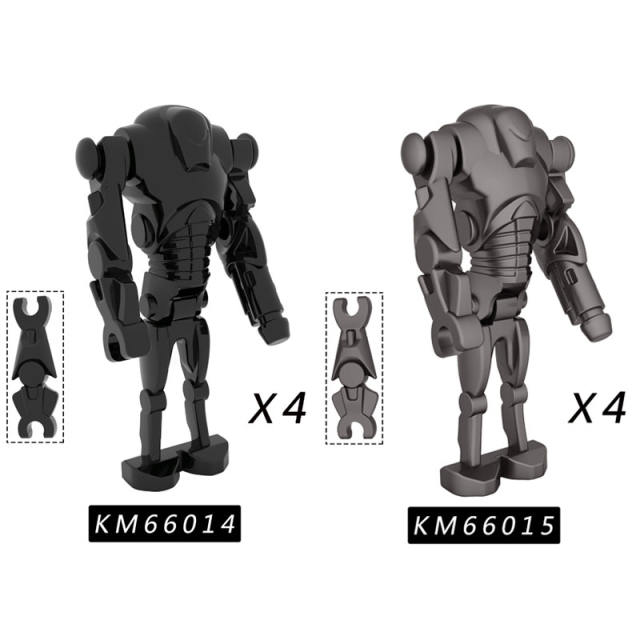 KM66014 KM66015 Star Wars Series Minifigures Building Blocks Moive Robot Figures MOC Bricks Models DIY Toys Gifts For Children