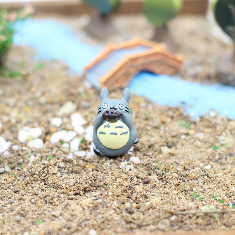 Anime My Neighbor Kawaii Totoro Miniature Decoration Figures Micro Fairy Garden Terrarium Dollhouse DIY Christmas Accessories