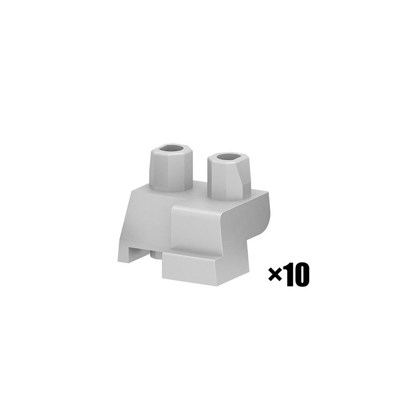 DIY City Minifigures Legs Accessories Building Blocks Lower Body Kneeling Position Squatting Action Figures Models Toys For Kids