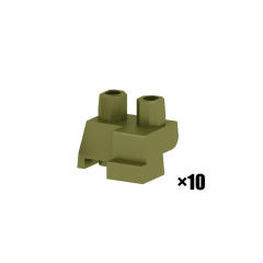 10PCS Olive green