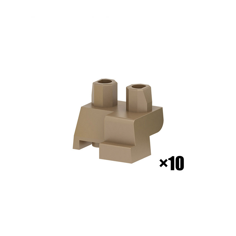DIY City Minifigures Legs Accessories Building Blocks Lower Body Kneeling Position Squatting Action Figures Models Toys For Kids