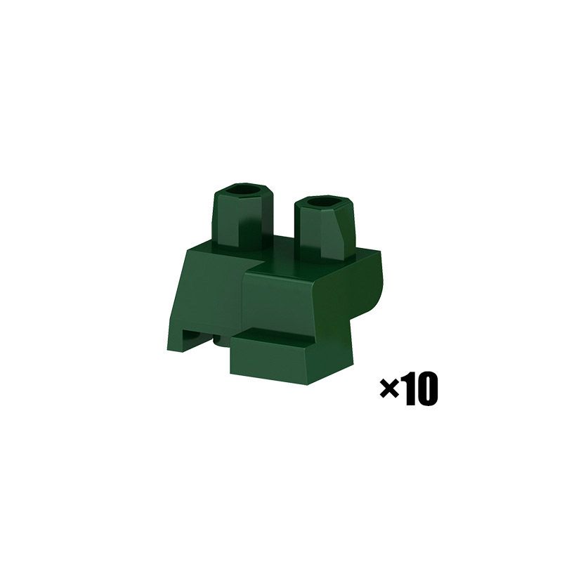 DIY City Minifigures Legs Accessories Building Blocks Lower Body Kneeling Position Squatting Action Figures Models Toys For Kids