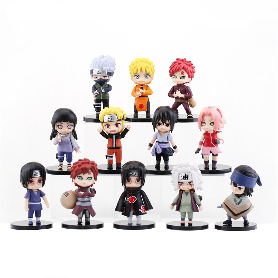 NARUTO Minifigure Doll Set of 8 LEGO Compatible Sasuke Anime Japan Tracking#
