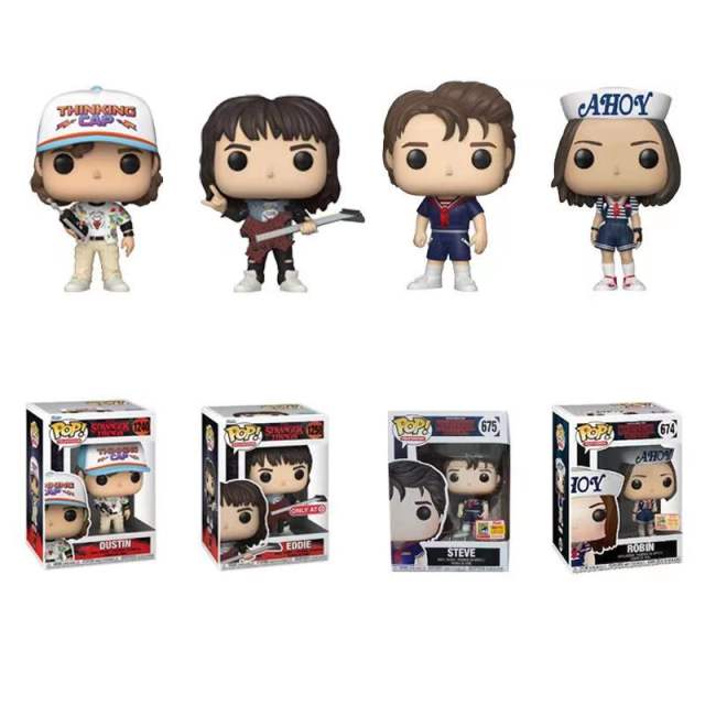 Stranger Things Character Action Figures Montauk Eddie Munson Dustin Steve Dolls Toys Collection Room Decoration Christmas Gifts