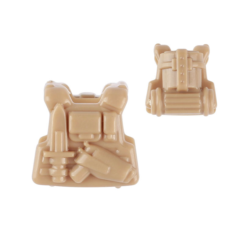 WW2 Military Weapon Soldier Vest Building Blocks Army Minifigs Troops Warrior Accessories Parts Bricks Toys