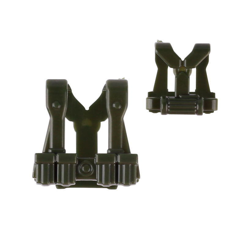WW2 Military Weapon Soldier Vest Building Blocks Army Minifigs Troops Warrior Accessories Parts Bricks Toys