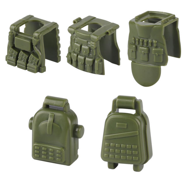 WW2 Military Germany Soldiers Tactical Vests Building Blocks SWAT Army Minifigs Weapons Accessories Bricks Toys Compatible Boys