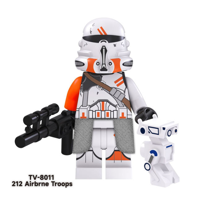 TV6102 Star Wars Series Minifigs Building Blocks Bbba Fett White Darth Vader Ahsoka Clone Trooper Figures Toys Gift For Children