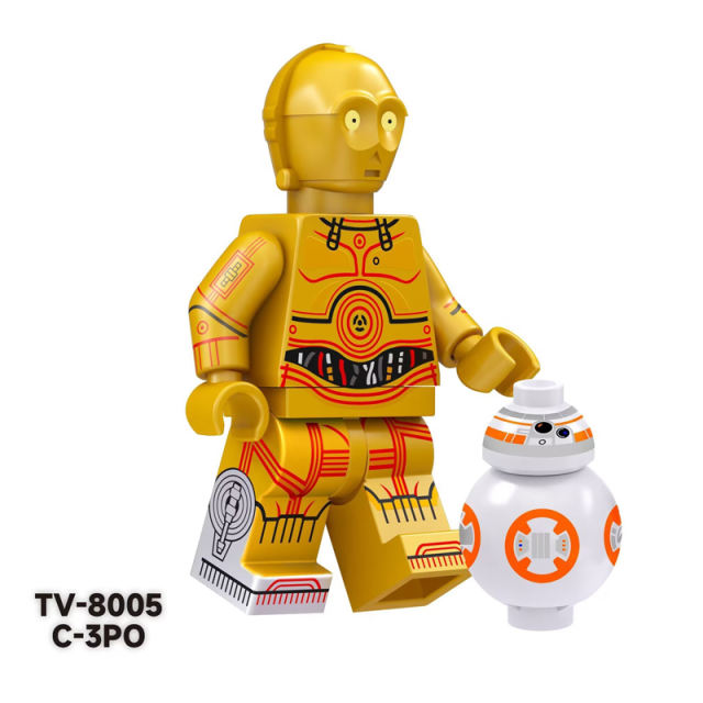 TV6101 Star Wars Series Minifigs Building Blocks Obi-Wan C-3PO Darth Vader Ahsoka Action Figures Toys Gifts For Children