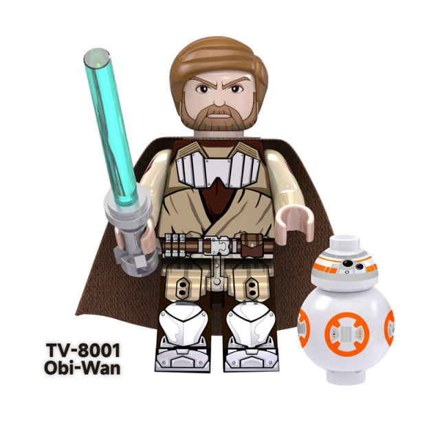 TV6101 Star Wars Series Minifigs Building Blocks Obi-Wan C-3PO Darth Vader Ahsoka Action Figures Toys Gifts For Children
