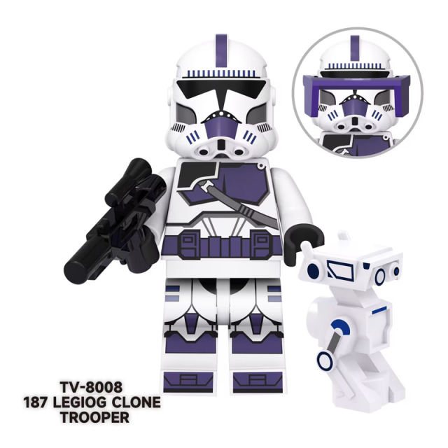 TV6101 Star Wars Series Minifigs Building Blocks Obi-Wan C-3PO Darth Vader Ahsoka Action Figures Toys Gifts For Children