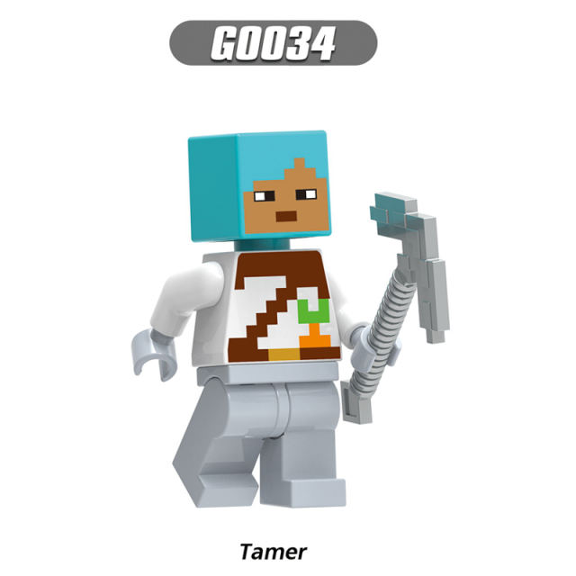 G0105 Minecraft Series Minifigures Building Blocks Zombie Villager Ninja Tamer Fox Game Accessories Brick Model Toy Gift For Kid