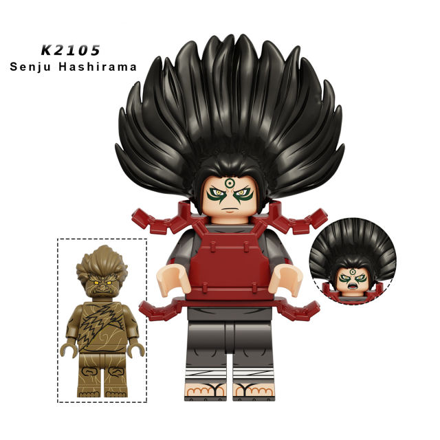 KDL814 Naruto Anime Minifigures Building Blocks Senju Hashirama Uchiha Cartoon Action Weapons Bricks Educational Toys Gifts kids