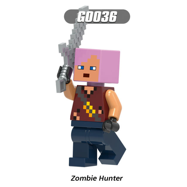 G0105 Minecraft Series Minifigures Building Blocks Zombie Villager Ninja Tamer Fox Game Accessories Brick Model Toy Gift For Kid