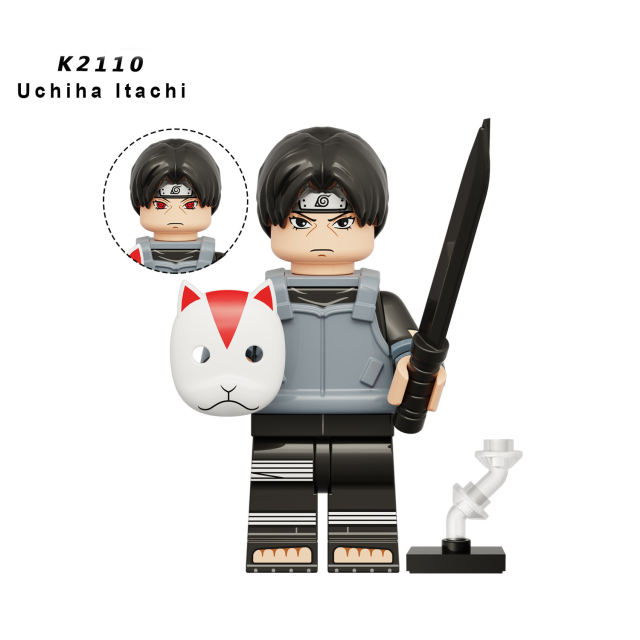 KDL814 Naruto Anime Minifigures Building Blocks Senju Hashirama Uchiha Cartoon Action Weapons Bricks Educational Toys Gifts kids