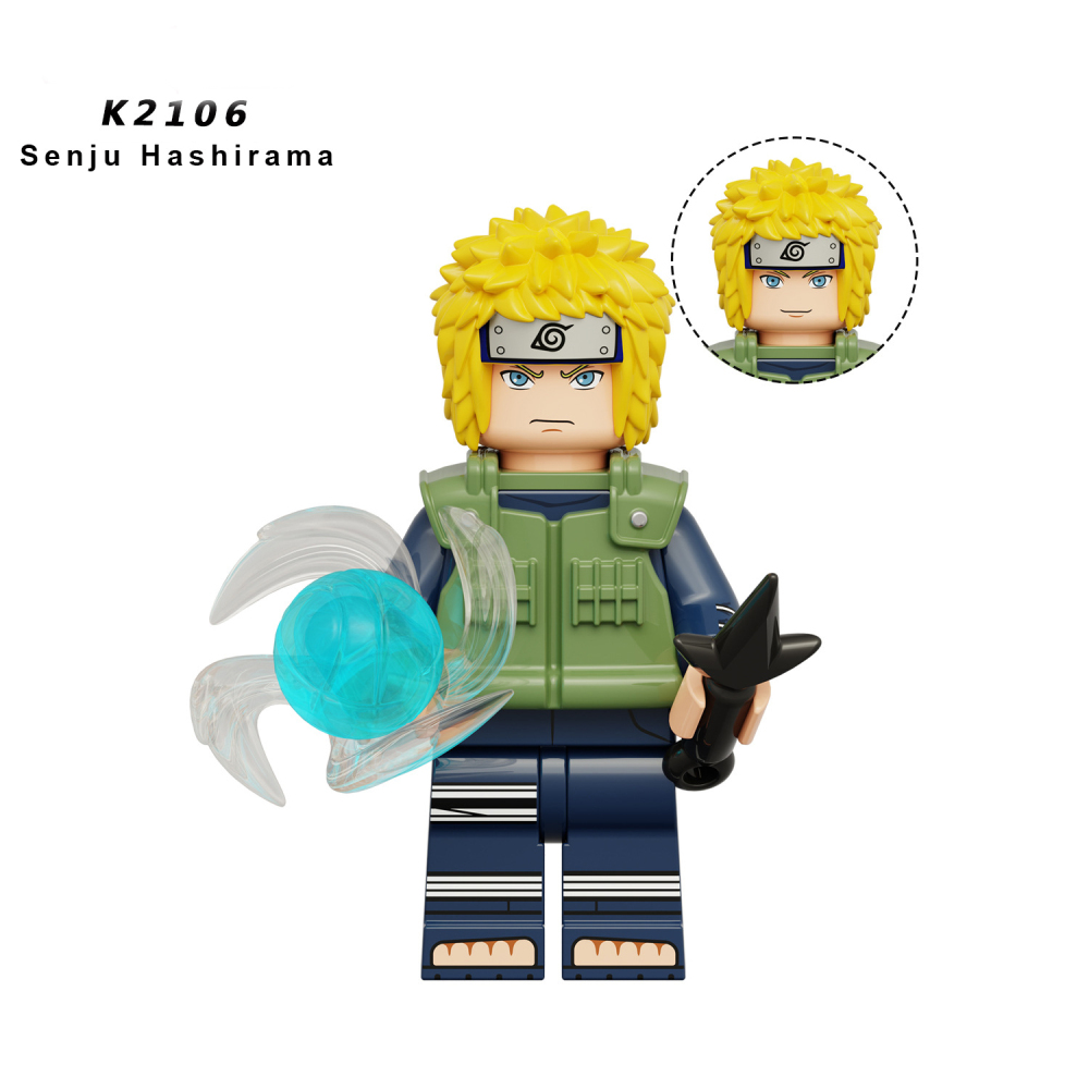 KDL814 Naruto Anime Minifigures Building Blocks Senju Hashirama Uchiha Cartoon Action Weapons Bricks Educational Toys Gifts kids