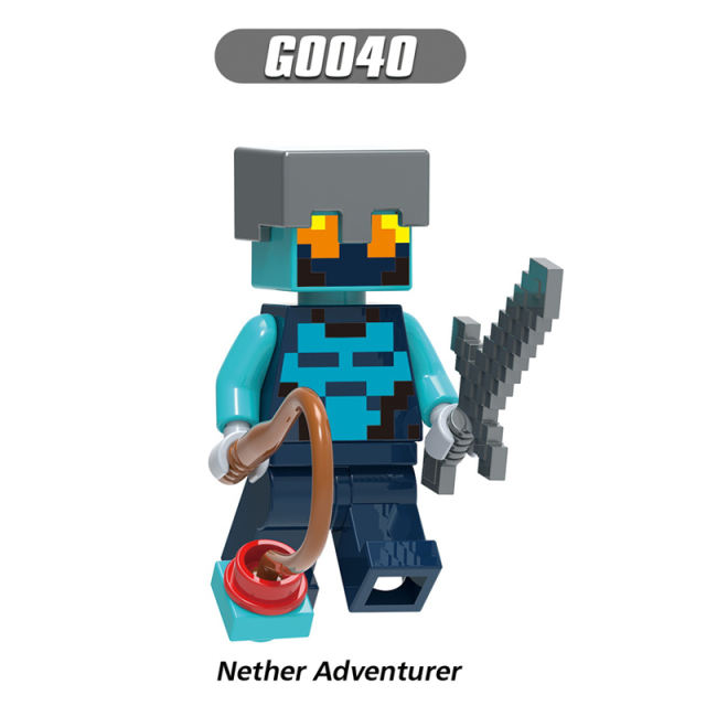 G0105 Minecraft Series Minifigures Building Blocks Zombie Villager Ninja Tamer Fox Game Accessories Brick Model Toy Gift For Kid