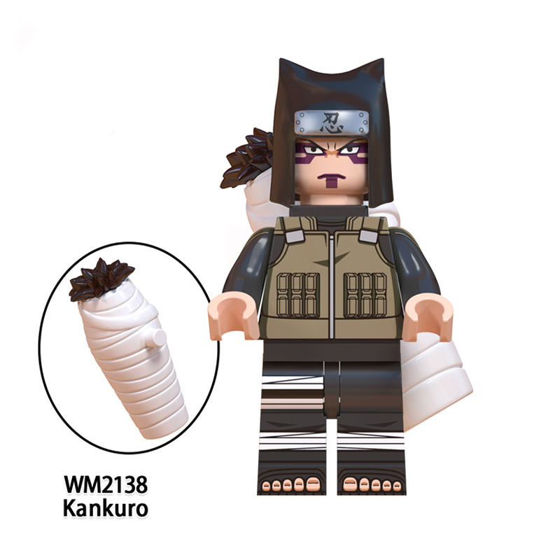WM6111 Naruto Anime Series Minifigures Building Blocks Sarutobi Hiruzen Raikage Terumi Mei Gaara Comic Brick Model Toy Gift Kids