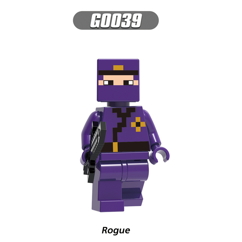 G0105 Minecraft Series Minifigures Building Blocks Zombie Villager Ninja Tamer Fox Game Accessories Brick Model Toy Gift For Kid