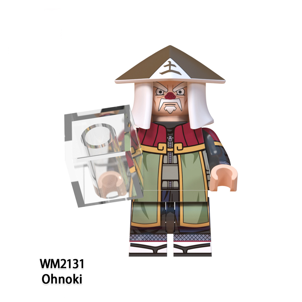 WM6111 Naruto Anime Series Minifigures Building Blocks Sarutobi Hiruzen Raikage Terumi Mei Gaara Comic Brick Model Toy Gift Kids