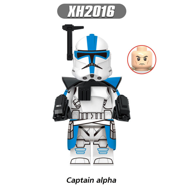 X0350 Star Wars Series Minifigs Building Blocks ARC Trooper Dredd Commander Ganch Captain Alpha Figure Models Toys Gifts Kids