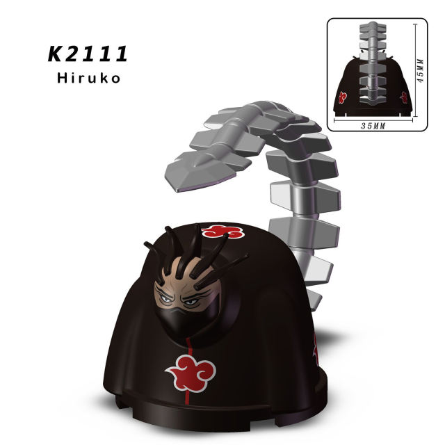 K2111 Naruto Minifigures Hiruko Building Blocks Comic Series Akatsuki Figures Bricks Amine DIY Model MOC Toys Gifts For Children