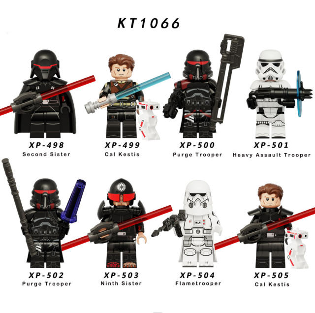 KT1066 Star Wars Series Minifigs Building Blocks Cal Kestis Heavy Assault Trooper Action Figures Bricks Model Toy Gifts Children