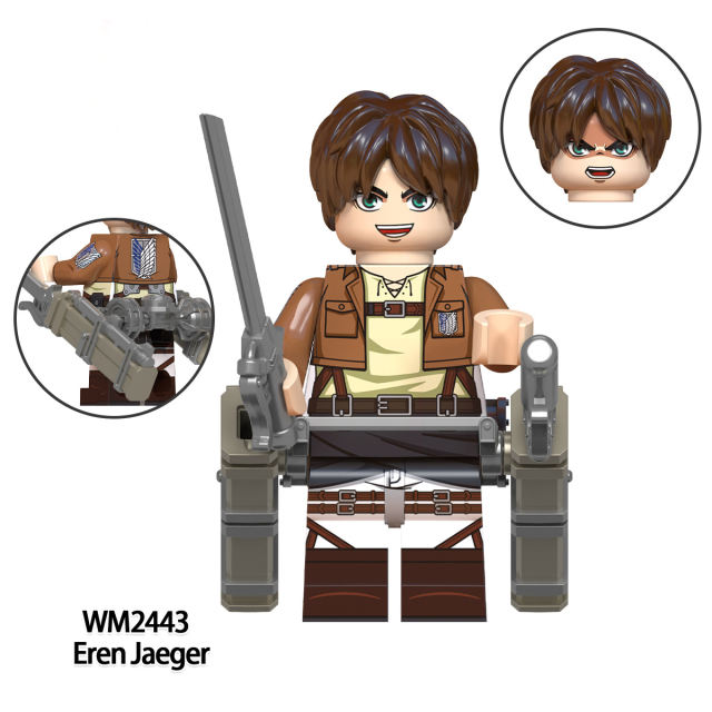 WM6148 Attack On Titan Series Minifigures Building Blocks Armored Beastly Colossal Titan Comic Bricks Models Toys Gifts For Kids