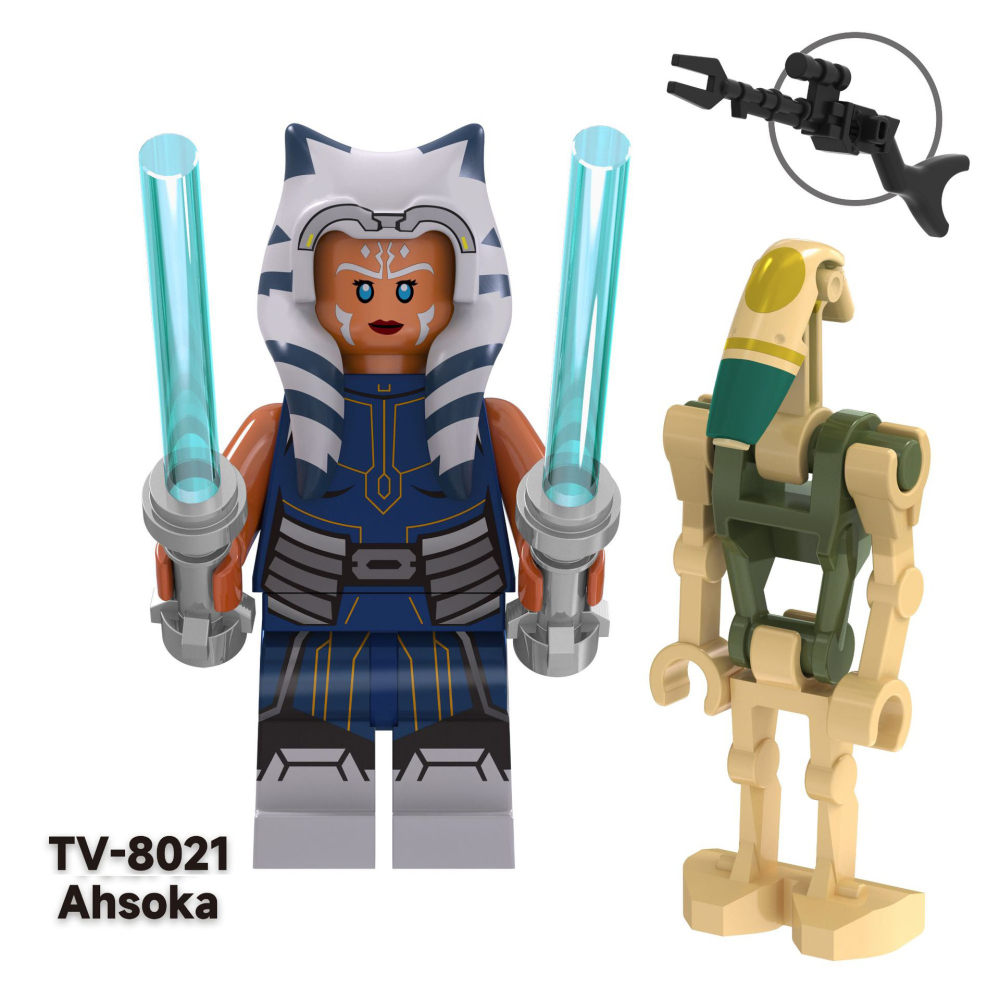 TV6103 Star Wars Series Minifigs Building Blocks Cal Kestis Ahsoka Airbrne Clone Trooper Figures Models Toys Gifts For Children
