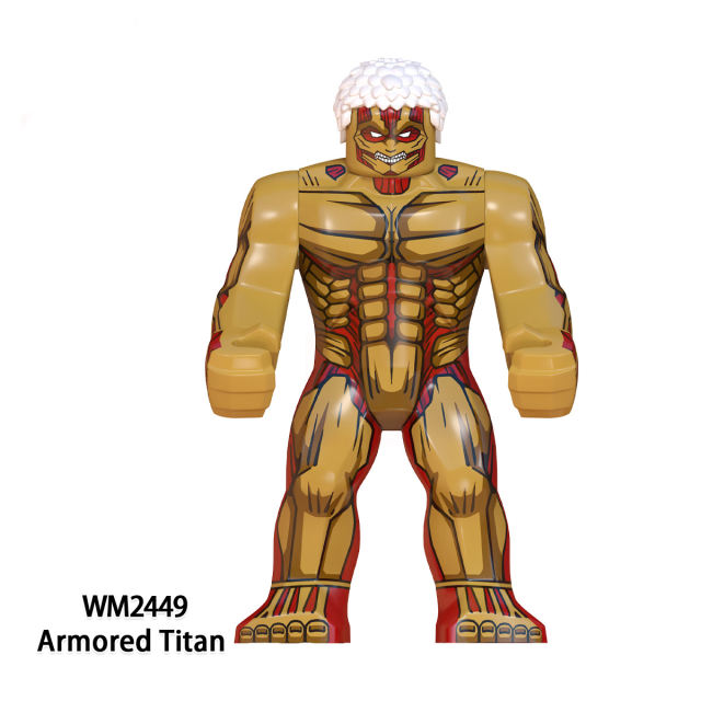 WM6148 Attack On Titan Series Minifigures Building Blocks Armored Beastly Colossal Titan Comic Bricks Models Toys Gifts For Kids