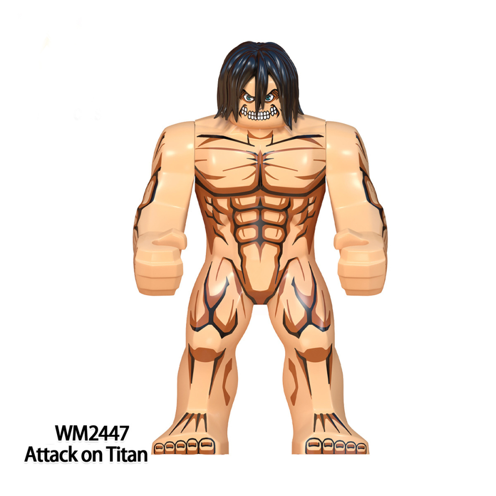WM6148 Attack On Titan Series Minifigures Building Blocks Armored Beastly Colossal Titan Comic Bricks Models Toys Gifts For Kids